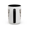 15oz Norfolk Terrier Latin Mug, Black, back view