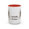 15oz Norfolk Terrier Mug, Red, front view