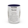 15oz Norfolk Terrier Mug, Navy, front view