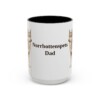 15oz-norrbottenspets-mug-dad-black-front 15oz Norrbottenspets Dog Dad Mug, Black, front view