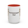 15oz-norrbottenspets-mug-dad-red 15oz Norrbottenspets Dog Dad Mug, Red, front view