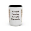 15oz Funny Norrbottenspets Mug, Black, front view