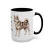 15oz Funny Norrbottenspets Mug, Black, right side view