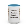 15oz Funny Norrbottenspets Mug, Light Blue, front view