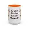 15oz Funny Norrbottenspets Mug, Orange, front view