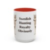 15oz Funny Norrbottenspets Mug, Red, front view