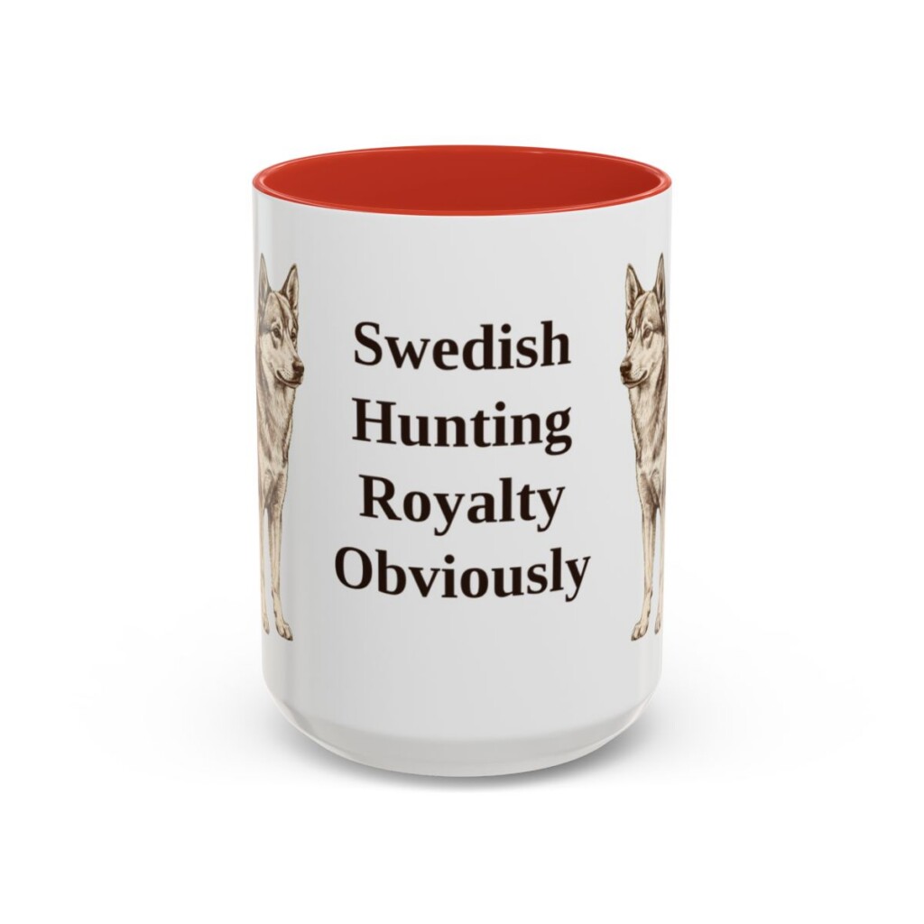15oz Funny Norrbottenspets Mug, Red, front view