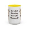 15oz Funny Norrbottenspets Mug, Yellow, front view