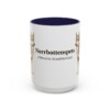 15oz Norrbottenspets Latin Mug, Navy, front view