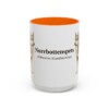 15oz Norrbottenspets Latin Mug, Orange, front view