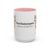 15oz Norrbottenspets Latin Mug, Pink, front view