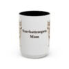 15oz Norrbottenspets Dog Mom Mug, Black, front view