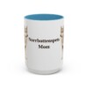 15oz Norrbottenspets Dog Mom Mug, Light Blue, front view