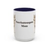 15oz Norrbottenspets Dog Mom Mug, Navy, front view