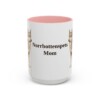 15oz Norrbottenspets Dog Mom Mug, Pink, front view