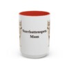 15oz Norrbottenspets Dog Mom Mug, Red, front view
