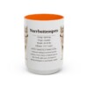 15oz Norrbottenspets Mug, Orange, front view