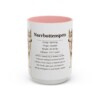 15oz Norrbottenspets Mug, Pink, front view