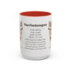 15oz Norrbottenspets Mug, Red, front view