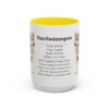 15oz Norrbottenspets Mug, Yellow, front view
