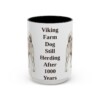 15oz Funny Norwegian Buhund Mug, Black, front view