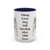 15oz Funny Norwegian Buhund Mug, Navy, front view