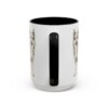 15oz Norwegian Buhund Mug, Black, back view
