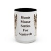 15oz Funny Norwegian Elkhound Mug, Black, front view