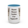 15oz Funny Norwegian Elkhound Mug, Light Blue, front view