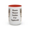 15oz Funny Norwegian Elkhound Mug, Red, front view