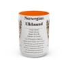 15oz-norwegian-elkhound-mug-writeup-orange 15oz Norwegian Elkhound Mug, Orange, front view