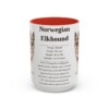 15oz-norwegian-elkhound-mug-writeup-red 15oz Norwegian Elkhound Mug, Red, front view