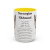 15oz-norwegian-elkhound-mug-writeup-yellow 15oz Norwegian Elkhound Mug, Yellow, front view