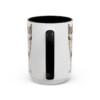 15oz Funny Norwegian Lundehund Mug, Black, back view