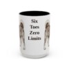 15oz Funny Norwegian Lundehund Mug, Black, front view