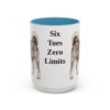 15oz Funny Norwegian Lundehund Mug, Light Blue, front view