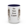 15oz Funny Norwegian Lundehund Mug, Navy, front view