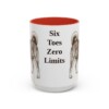 15oz Funny Norwegian Lundehund Mug, Red, front view
