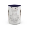 15oz-norwegian-lundehund-mug-writeup-navy 15oz Norwegian Lundehund Mug, Navy, front view