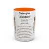 15oz-norwegian-lundehund-mug-writeup-orange 15oz Norwegian Lundehund Mug, Orange, front view