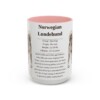 15oz-norwegian-lundehund-mug-writeup-pink 15oz Norwegian Lundehund Mug, Pink, front view