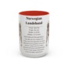 15oz-norwegian-lundehund-mug-writeup-red 15oz Norwegian Lundehund Mug, Red, front view