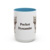 15oz Funny Norwich Terrier Mug, Light Blue, front view