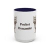 15oz Funny Norwich Terrier Mug, Navy, front view