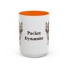 15oz Funny Norwich Terrier Mug, Orange, front view
