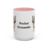15oz Funny Norwich Terrier Mug, Pink, front view