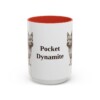 15oz Funny Norwich Terrier Mug, Red, front view