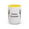15oz Funny Norwich Terrier Mug, Yellow, front view