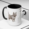 15oz Norwich Terrier Mug, Black, lifestyle photo