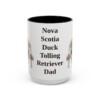 15oz Nova Scotia Duck Tolling Retriever Dog Dad Mug, Black, front view